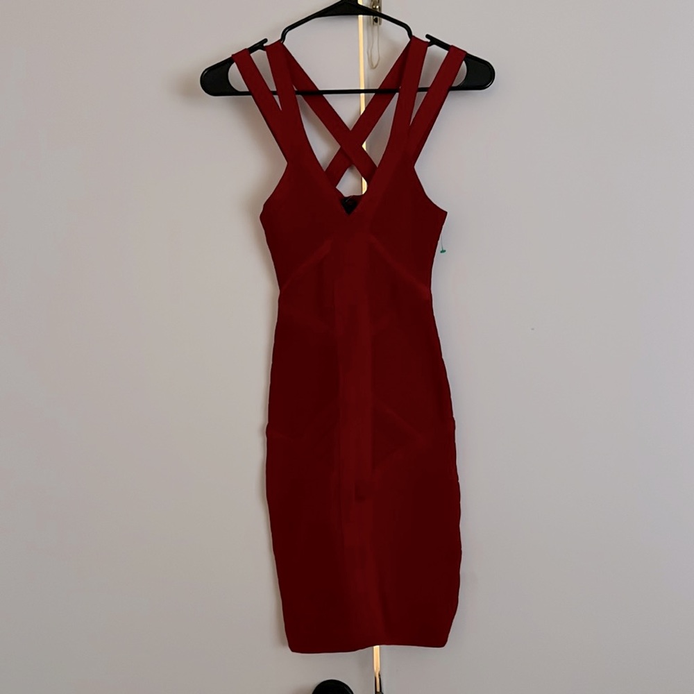 Bebe red dress, size XS